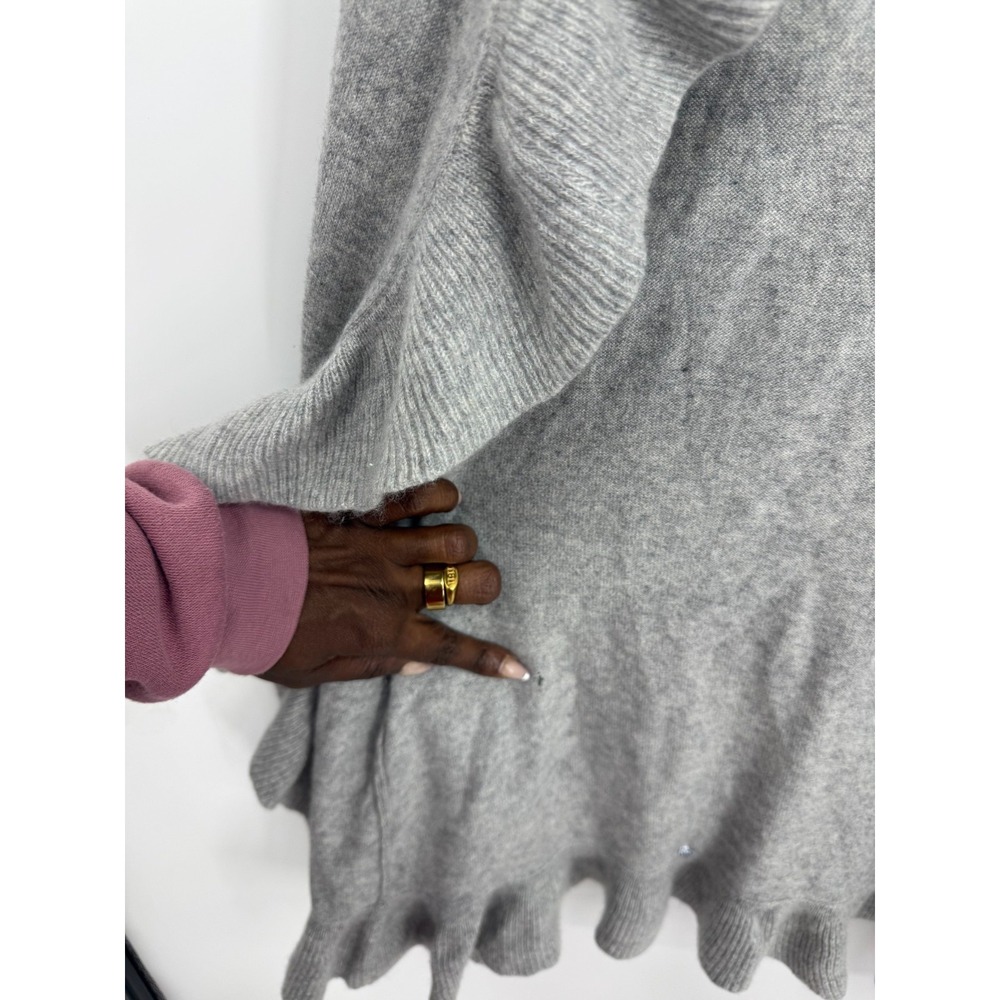 Lilly Pulitzer Cardigan Sweater Size M Gray 100% Cashmere Quiet‎ Luxury Comfort - Picture 4 of 10